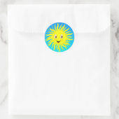 Sticker Rond Sunshine Happy Face (Sac)