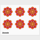 Sticker Rond Sunshine Mandala (Feuille)