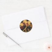 Sticker Rond Sunshine Rooster (Enveloppe)