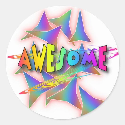 STICKER ROND SUPER ! (Devant)