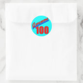 Sticker Rond Super 100 Fantastique à 100 ans (Sac)