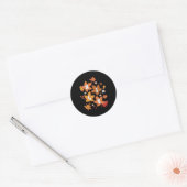 Sticker Rond Super Automne NICU Infirmière Maple Leaf Automne V (Enveloppe)