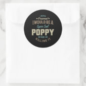 Sticker Rond Super Cool Poppy (Sac)