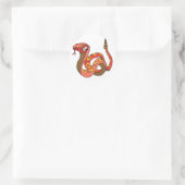 Sticker Rond Super crotale rouge (Sac)