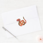 Sticker Rond Super crotale rouge (Enveloppe)