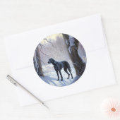 Sticker Rond Super Danse Laisser Neige Noël (Enveloppe)