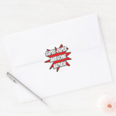 Sticker Rond Super Duper superbement Nephew (Enveloppe)