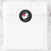 Sticker Rond Super effrayant (Sac)