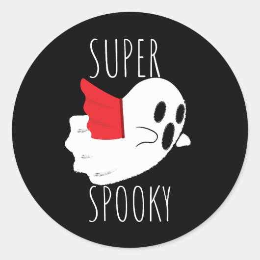 Sticker Rond Super effrayant (Devant)