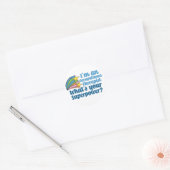 Sticker Rond Super ergothérapeute mignonne OT (Enveloppe)