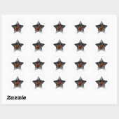 Sticker Rond Super étoile poulet (Feuille)