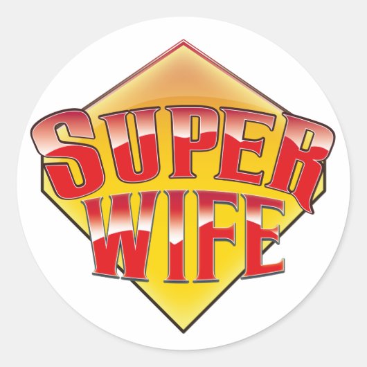 Sticker Rond Super Femme (Devant)