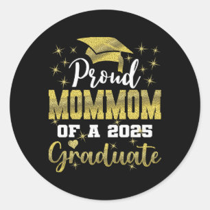 Sticker Rond Super Fier Maman De 2025 Diplômé De Troisième Cycl