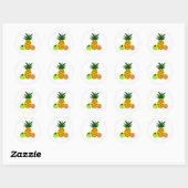 Sticker Rond Super Fruits (Feuille)