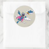 Sticker Rond Super Grover vintage (Sac)