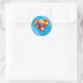 Sticker Rond Super Hero filles Supergirl DC (Sac)