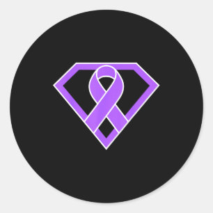 Sticker Rond Super-héros héros guerrier combattant sensibilisat