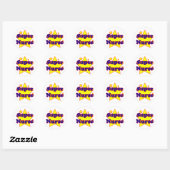 Sticker Rond Super infirmière (Feuille)