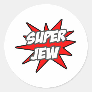 Sticker Rond Super juif