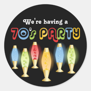 Sticker Rond Super les années 70