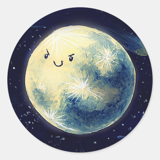 Sticker Rond super lune ! (Devant)