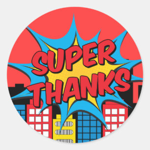 Sticker Rond Super merci