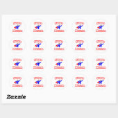 Sticker Rond Super musulman (Feuille)