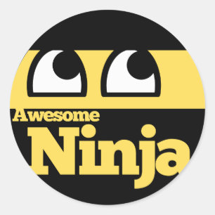 Sticker Rond Super Ninja