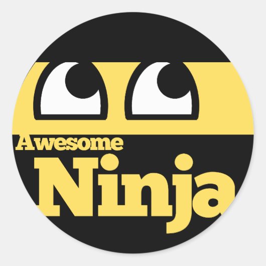 Sticker Rond Super Ninja (Devant)