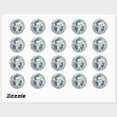 Sticker Rond Super Obama 2008 (Feuille)