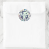 Sticker Rond Super Obama 2008 (Sac)