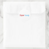 Sticker Rond Super papa (Sac)
