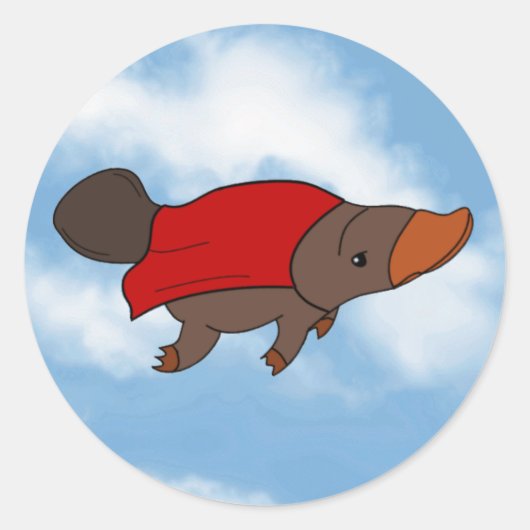 Sticker Rond Super Platype (Devant)