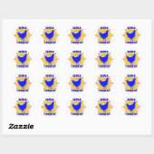 Sticker Rond Super poulet (Feuille)