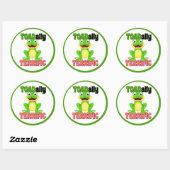 Sticker Rond Super Prof Élève (Feuille)