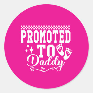 Sticker Rond Super promotion art des mots de garçons Papa