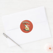 Sticker Rond Super Reggae Girl (Enveloppe)
