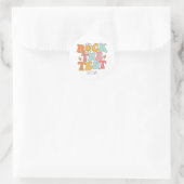 Sticker Rond Super Rock Le Test Motivation Test Day (Sac)