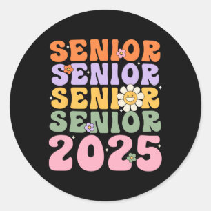 Sticker Rond Super Senior 2025 Cl De 2025 Ck À L'École Graduat