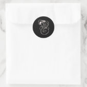 Sticker Rond Super serpent King Cobra (Sac)