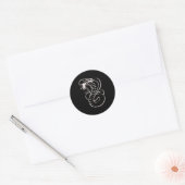 Sticker Rond Super serpent King Cobra (Enveloppe)