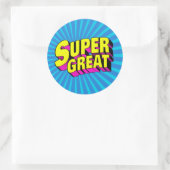 Sticker Rond Super Super Super (Sac)