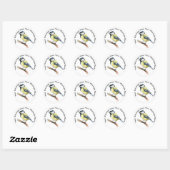 Sticker Rond Super Tit (Feuille)