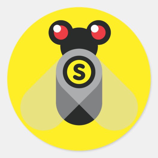 Sticker Rond Super vol (Devant)