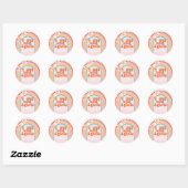 Sticker Rond Super Young Wild Trois marguerites arc-en-ciel 3e  (Feuille)