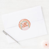 Sticker Rond Super Young Wild Trois marguerites arc-en-ciel 3e  (Enveloppe)