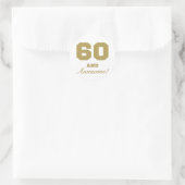 Sticker Rond Superbe 60e anniversaire (Sac)