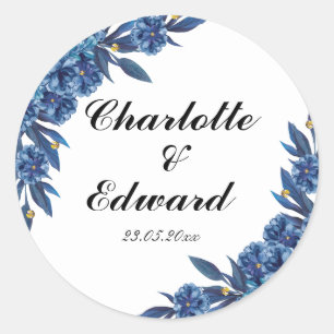 Sticker Rond Superbe Baie de Mariage floral