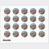 Sticker Rond Superbe Bosham Harbour Angleterre (Feuille)