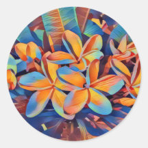 Superbe frangipanis tropical